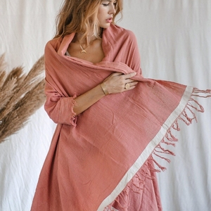 Robe Kimono Bohème pour Femme, Cardigan Châle à Franges en Coton Brut, Idéale pour Festival et Été, Style Bohème, Prix de Gros - Product Image 4