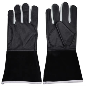 Welder <b>Men</b> <b>Sheepskin</b> Leather Welding <b>Gloves</b> Bulk Supply Industrial Safety Heavy Duty Mechanical <b>Gloves</b> TIG Welding Smooth Text - Product Image 2