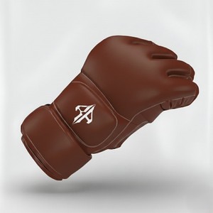 Gants de boxe pour hommes de qualité supérieure, en cuir PU, fermeture personnalisée, avec lacets au poignet, par RIVIAN ATLANTIC - Product Image 2
