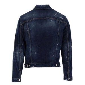 Chaqueta de Mezclilla para Hombre, Estilo 2024, Lavada, para Invierno, 100% Algodón, Corte Regular, Mangas Largas - Product Image 4