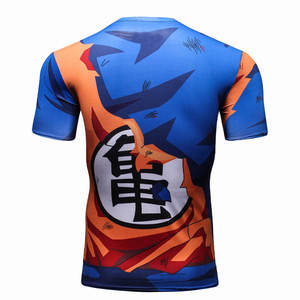 Camisetas de Compresión con Estampado de Anime para Hombre, para Gimnasio, Entrenamiento, Fitness, Capa Base, Manga Corta, Deportivas, Rashguard de BJJ - Product Image 4