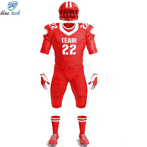 OEM Custom Breathable American Football Uniform Set with Short Sleeve Sublimation Jersey Pants Team Name Number & Logo - Product Image 6
