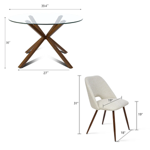ชุดโต๊ะอาหารไม้สน + MDF สำหรับห้องรับประทานอาหาร ห้องครัว พื้นที่ขนาดเล็ก สไตล์โมเดิร์น เฟอร์นิเจอร์บ้านเวียดนาม เฟอร์นิเจอร์ห้องรับประทานอาหารสไตล์โมเดิร์น - Product Image 1