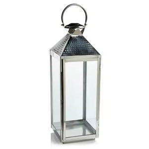 <b>Brass</b> <b>Lantern</b> Candle Holder Set Vintage Style Metal <b>Lanterns</b> for Home Decoration Durable Indoor Outdoor Use - Product Image 3