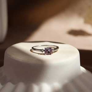 <b>Opal</b> Round Cut Vintage Engagement Promise <b>Ring</b> 925 Sliver IGI Certified Gift for Women Jewelry - Product Image 3