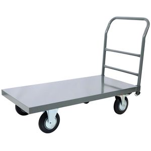 Carrello Industriale Piatto con Capacità di 900 kg, Piattaforma in Acciaio Liscia 24 X 48 per Uso Intensivo - Product Image 5