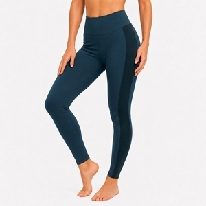 Premium Women's Compression <b>Leggings</b> OEM Private Label High Waist Yoga Pants <b>Workout</b> Fitness Eco-Friendly Knitted Sport - Product Image 3