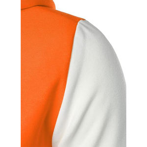 Veste universitaire de baseball pour hommes, personnalisable, vente en gros, impression de logo, polyester uni noir, pour garçons - Product Image 4