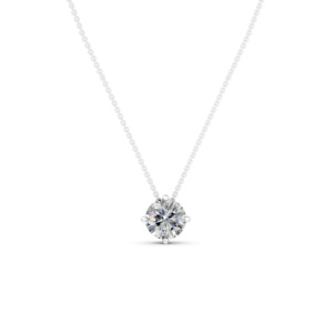 Collier en argent 925 avec diamant de laboratoire certifié IGI, fabricant de bijoux fins éthiques, vente en gros RJC OEM ODM NK706449 - Product Image 1