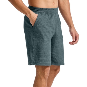 High-Street-Style Herren Elastische Taille Fleece-Shorts mit Eigenem Logo Baumwolle Mittlere Taille Übergröße Freizeitkleidung Einfarbige Shorts - Product Image 3