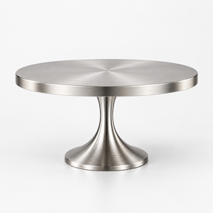 Stainless Steel Round Cake <b>Stand</b> With Non-Toxic Finish Hand <b>Wash</b> Only 1 Piece - Product Image 3