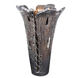 <b>Set</b> of 2 Modern Iron & Brass Flower <b>Vases</b> Tabletop Home & Wedding Decor Customizable Colors - Product Image 6