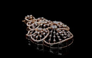 จี้เพชรที่ปลูกในห้องปฏิบัติการ | เครื่องประดับสร้อยคอเจ้าสาวสุดหรู | เครื่องประดับงานปาร์ตี้สวมใส่เครื่องประดับที่ดี - Product Image 4