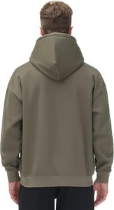 Ensemble sweat à capuche et pantalon de jogging pour homme, noir, doublé polaire, coupe oversize décontractée, à séchage rapide - Product Image 3