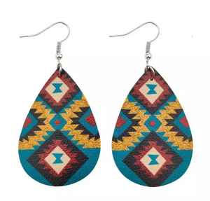 Pendientes de acrílico de diseño tradicional para mujer, color verde lima, con gota de agua transparente, para fiesta, joyería de moda para mujer - Product Image 1