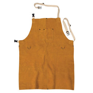 Delantal de cuero resistente para trabajo pesado, adecuado para soldadura y trabajos de fabricación. Delantal de taller de cuero diseñado para resistir el calor. - Product Image 1