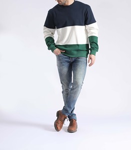 เสื้อสเวตเชิ้ตคอกลมแบบขายส่ง ปักโลโก้ได้ตามต้องการ ผลิตจากผ้าฝ้าย 63% โพลีเอสเตอร์ 37% หนัก 330 กรัม ผ้าฟลีซเนื้อนุ่มสำหรับผู้ชาย ผลิตโดย HAIDII SPORTS - Product Image 3