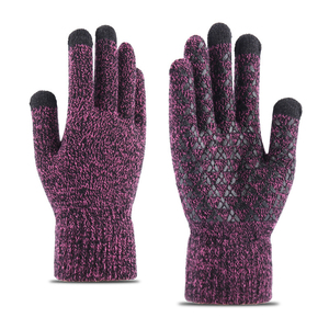 Gants d'hiver antidérapants personnalisés avec logo, points antidérapants, compatibles écran tactile, respirants, à doigts complets, unis - Product Image 6
