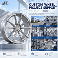 Jantes forgées à cinq branches, 18-22 pouces, finition usinée argentée, 5x112 5x114.3 6061-T6 VIW-151 pour BMW Audi Mercedes-Benz