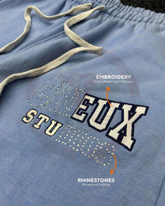 Venta Directa al por Mayor de Conjuntos Deportivos Lisos de Streetwear, con Logotipo Personalizado, Ecológicos, Transpirables, Sudadera y Pantalones Deportivos para Hombre - Product Image 4