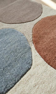 Tapis en laine tufté à la main sur mesure avec dos antidérapant, motif géométrique, épais, moderne, pour l'aménagement intérieur résidentiel - Product Image 3