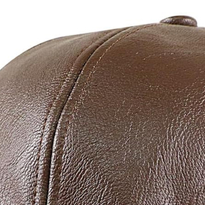 Newest Design Fashionable Comfortable Leather <b>Caps</b> Wholesale Price Comfortable And Breathable Men Leather <b>Cap</b> For Online Sale - Product Image 3