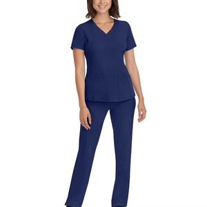 Tenues Médicales en Tissu Tricoté – Ensembles Infirmiers à Manches Courtes – Vente en Gros de Blouses Médicales - Product Image 1