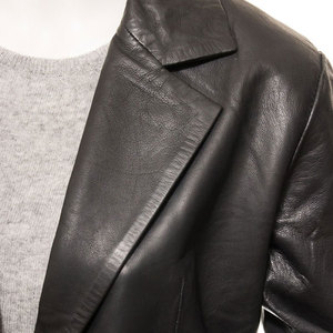 Custom <b>Women</b> Lambskin <b>Leather</b> <b>Jacket</b> <b>Vintage</b> Biker Motorcycle <b>Jacket</b> Supplier Double Breasted Blazer Full Sleeve - Product Image 5