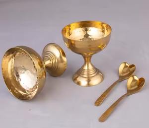 Trendy Dining Dessertware Stainless Steel <b>Ice</b> <b>Cream</b> <b>Bowl</b> With Spoon Metal Dish - Product Image 1