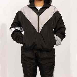 Ensemble de survêtement coupe-vent en nylon pour femme, 2 pièces, léger, col montant, imperméable et respirant - Product Image 4