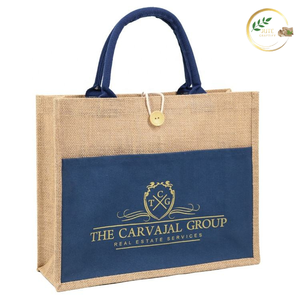 Bolsa de Compras Ecológica de Yute Laminado con Costuras Resistentes, Asas Reforzadas, Diseño Plegable y Portátil - Product Image 2