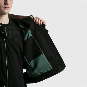 Factory Direct Customizable Vintage <b>Canvas</b> <b>Jackets</b> Breathable Cotton Polyester for Spring Winter Fashion Street Wear Outwear - Product Image 3