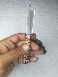 Custom handcrafted hunting <b>knife</b> Premium wooden <b>handle</b> <b>knife</b> Satin finish survival <b>knife</b> - Product Image 4