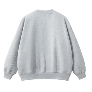 เสื้อสเวตเชิ้ตคอกลมทรงโอเวอร์ไซส์สไตล์วินเทจสำหรับผู้ชายและผู้หญิง ลวดลายฟอกสี  โลโก้สั่งทำได้ ผ้าฝ้าย 100% สำหรับฤดูใบไม้ผลิ - Product Image 2