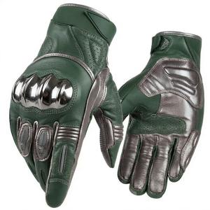Guantes de Cuero Vintage para Motocicleta, Estilo Retro, para Motociclistas, Estilo Cafe Racer, con Pantalla Táctil, Tendencia Europea - Product Image 5