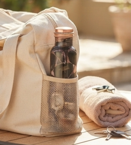 Botella de agua de cobre con estampado de mármol moderno, elegante y ecológica, ideal para senderismo, yoga, gimnasio e hidratación diaria. - Product Image 5