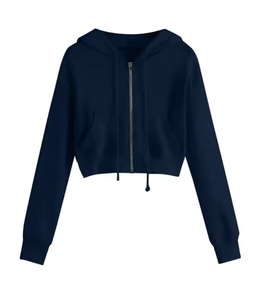 Sudadera para Mujer, Nuevo Estilo, Top Corto con Capucha, Ropa Urbana de Alta Calidad, Top Corto con Capucha para Mujer en Venta - Product Image 3