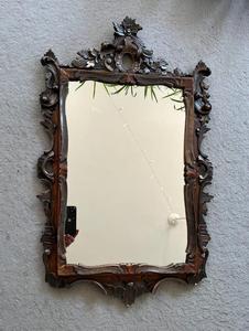 Espejo de Pared de Madera Tallada Ornamentada de Estilo Barroco Antiguo - Product Image 5