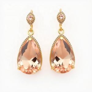 Designer Popular Brand 925 Sterling <b>Silver</b> Long Dangle Gemstone Statement Earrings Fashion <b>Wedding</b> Drop Earrings - Product Image 4