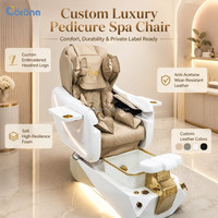 Fauteuil de pédicure professionnel pour salon de beauté, avec fonction spa pour les pieds et brumisation