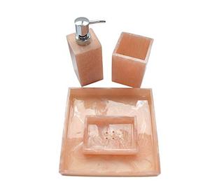 Ensemble de salle de bain en résine époxy écologique, 4 pièces, 100 % artisanal, léger, durable, au meilleur prix - Product Image 1