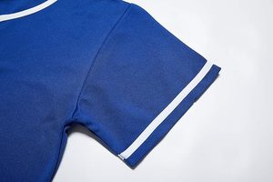 เสื้อเบสบอลสีน้ำเงินรอยัล ZALER พร้อมขอบสีขาว ผ้าโพลีเอสเตอร์ทนทาน ประเภทผ้าเสื้อกีฬา 100% โพลีเอสเตอร์ - Product Image 4