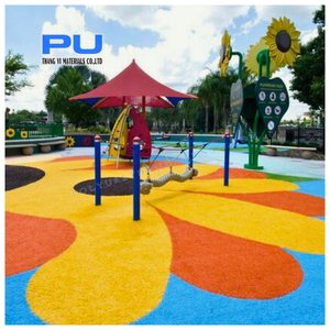 Carpeta de PU de alta calidad para parque infantil adhesivo curado UV gránulos de EPDM poliuretano principal crudo para uso en construcción - Product Image 1