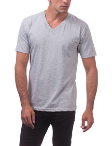 Camisetas de Manga Corta con Cuello en V para Hombre, 100% Algodón Ecológico, Transpirables, en Oferta - Product Image 5