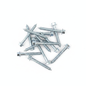 Tornillos hexagonales externos de acero al carbono para madera - Rosca gruesa estándar métrica/pulgada - Product Image 1