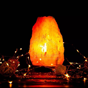 Lampe de sel de l'Himalaya confortable et élégante, finition lisse, lumière chaude pour la pièce - Product Image 6