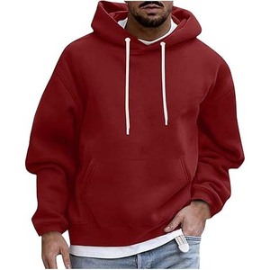 Vente en gros de sweats à capuche pour hommes Clush Industries, personnalisés, en coton molletonné, couleur unie, respirants, à séchage rapide, coupe classique, pour l'hiver - Product Image 5