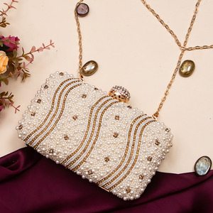 Embrayages Bling à broderie pour femmes Sacs à main à paillettes Sacs à main de soirée pour les banquets de mariage et les affaires de mariée - Product Image 6