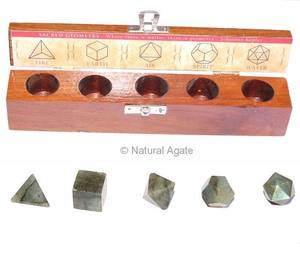 Labradorita-Juego de Geometría Sagrada, labradorita, juego de Geometría Sagrada en línea, 5 uds. - Product Image 6