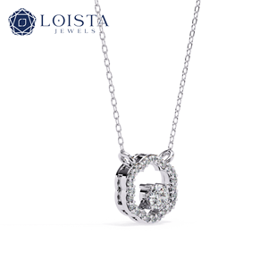 Bezel Moissanite Baguette <b>D</b> Color Diamond Pendant <b>Necklace</b> Women Wedding Jewelry 925 Sterling Silver Gold Plated - Product Image 3